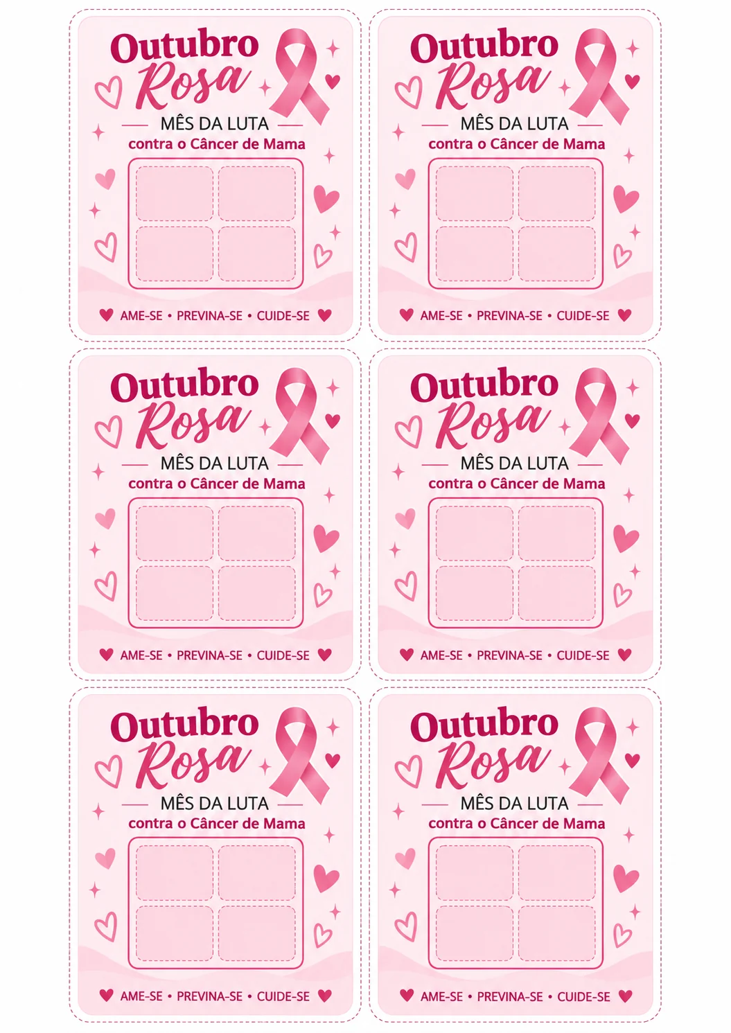Porta chiclete Outubro Rosa