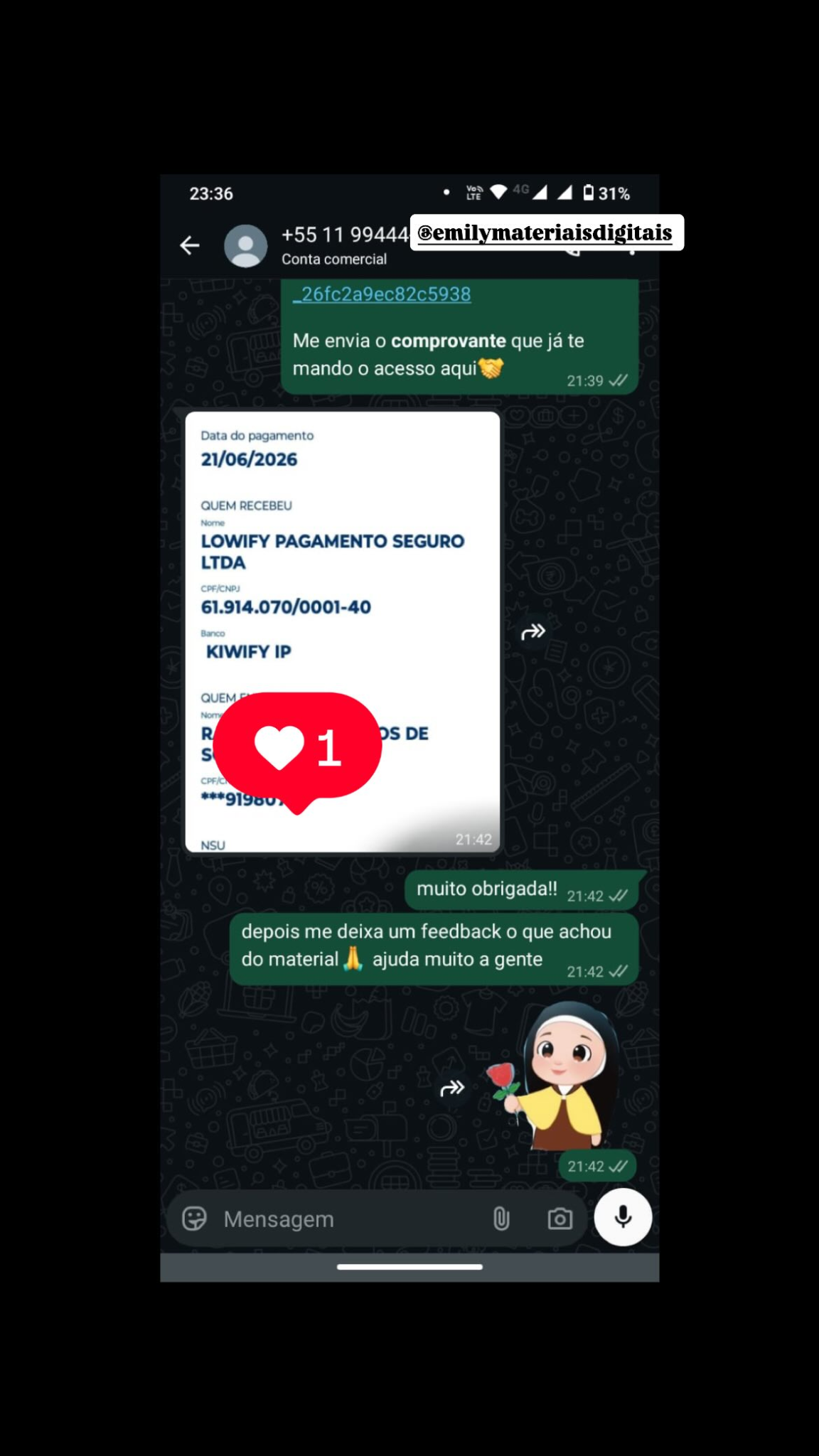 Depoimento real